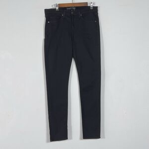 Veronica Beard Brooke Skinny Mid Rise Jeans Womens Sz32 Black Raven Wash Stretch